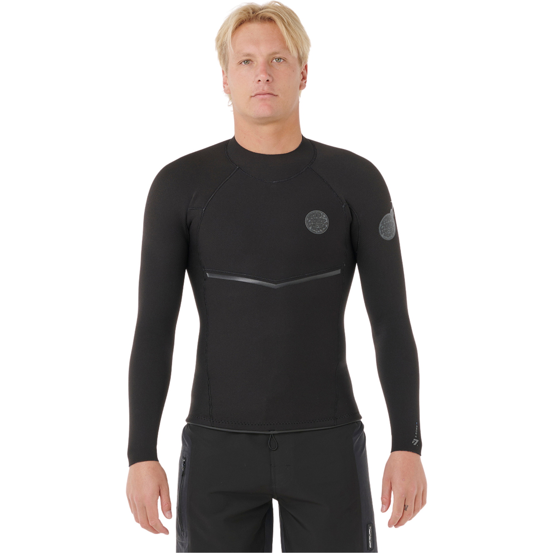 2026 Rip Curl Mens E-Bomb 1.5mm Long Sleeve Jacket 12HMWJ - Black